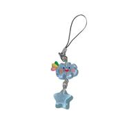 carotoe Chaîne de téléphone avec pendentif étoile et nuage délicat - Porte-clés pour filles et femmes - Décoration de sac à dos