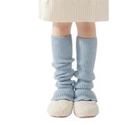 carotoe Chaussettes tricotées automne hiver jambières bas respirant mode chaussettes amples bas pour fille 3-13 ans manches de jambe élastiques pour chauffe-hiver élégants
