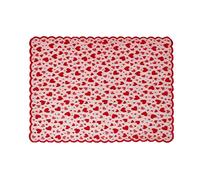 carotoe Chemin de Table de Jour, Chemin de Table pour fête de Mariage, décorations de Saint-Valentin, Maison en Dentelle, cœur en Tissu, Lieu en Dentelle