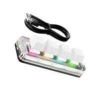 carotoe Clavier de raccourci personnalisable à 4 boutons pour jeu portable Plug Play plusieurs plateformes