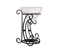carotoe de de bol avec en fer à volutes, ensemble de table décoratif pour étagère de salon et affichage de la maison, de de table, de bol de fleurs, décoration à