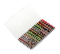 carotoe Ensemble de leurres de pêche rotatifs Anti-emmêlements avec 26 modèles différents et étui pour Les pêcheurs en Voyage, boîte de matériel de pêche à la Mouche avec étui Transparent