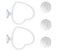 carotoe Ensemble Rond d ' activité interactif pour Poissons de Compagnie, 2 pièces, avec sphères flottantes pour réduire Le Stress dans Les Petits Aquariums, poupées de citerne à friture