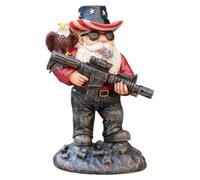 carotoe Figurine en résine avec Article et Base d ' Oiseau, décoration Robuste pour Cour ou Table, Accessoire de Maison étrange