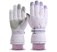 carotoe Gants à Doigts complets Gants de Ski pour écran Doublure en Polaire Chaud d ' Hiver Chaud pour la Conduite Équitation imperméable doublé en Polaire pour Patinage sur Glace