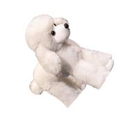 carotoe Jolie Figurine de Chiot Caniche, Jouet apaisant, Doux, poupée à câliner, Cadeaux de, Chiot Lavable, en Peluche pour en Bas âge