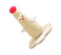 carotoe Jouet Debout de Poteau de Soin de Griffe de Chat avec la Colonne de Corde, Coussin intérieur et Aire de Jeu pour Les d ' activité Quotidiens de Chat pour Le Poteau intérieur autoportant à la