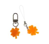 carotoe Lot de 2 chaînes de téléphone à quatre feuilles avec pendentif élégant et multifonction pour téléphone portable pour un usage quotidien