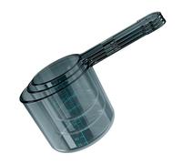 carotoe Lot de 3 appâts de pêche - Tasses à mesurer - Plusieurs tailles - Pour mélanger et transporter des leurres stables - Double échelle