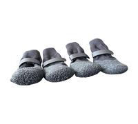 carotoe Lot de 4 bottes polyvalentes en silicone pour chien - Design antidérapant - Utilisation en extérieur - Confortable à porter - Chaussures antidérapantes pour chiens