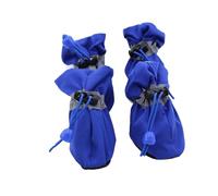 carotoe Lot de 4 paires de chaussures pour chien avec cordon de serrage, chaussettes de protection toutes saisons pour petits et grands animaux de compagnie (4 pièces)
