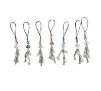 carotoe Lot de 7 cordons de téléphone anti-perte pour téléphone portable - Motif méduse et étoile