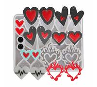 carotoe Moule à Bijoux en époxy, Boucles d ' Oreilles, pendentifs, décorations en Trois Dimensions, cœur d ' Amour, moules à Pendentif en résine de Silicone pour la Fabrication de Bijoux