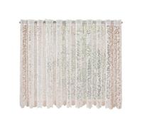 carotoe Panneau de Rideau Transparent en Dentelle décorative, Panneau Simple avec Passe-Tringle à Floral Blanc pour Une lumière Douce et Le de la fenêtre de la Maison