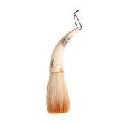 carotoe Pinceau de calligraphie chinoise en cornes de bœuf courbées, brosse d ' écriture, poils d ' ours, pour pratiquer la calligraphie chinoise avec porte-stylo en corne de bœuf