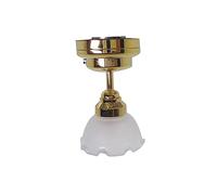 carotoe Plafonnier Vintage avec interrupteurs pour décoration de Chambre de poupée, éclairage Miniature à LED pour Maison de poupée à l ' échelle 1/12