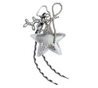 carotoe Porte-clés en cuir synthétique robuste en forme d'étoile à cinq points pour sacs à main et usage quotidien, Chien ballon, taille unique