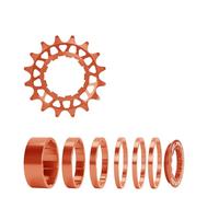carotoe Roues Libres de Cassettes à Vitesse Unique pour vélos, Ensemble de Conversion de Roues Libres de vélo en Alliage d ' Aluminium 16T 18T
