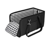 carotoe Siège d ' Auto pour Chien à Console Robuste pour Petites Races avec Base antidérapante et Appui-tête avec Sangles