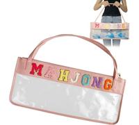 carotoe Trousse de Maquillage imperméable imprimée avec Lettres Tendance pour, idéale pour Les Vacances à la Salle de Sport et l ' Organisation de la Maison Emballage Transparent en Un Coup d ' œil