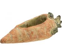 Carotte décorative en béton - Pot à plantes Carotte pour Pâques et décoration de printemps, Coupe décorative en béton 28cm