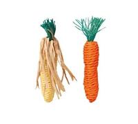 Carotte Et Epis De Maïs, En Paille, 15 Cm, 2 Pcs - Mon Animalerie