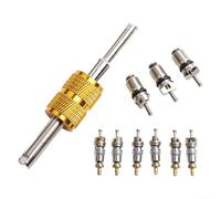 Carottes de valve de climatisation R134a et ensemble d'outils conçus pour aider les mécaniciens et les techniciens à réparer les fuites et à entretenir les systèmes de climatisation de voiture