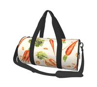 Carottes dessinées à la Main à l'aquarelle, Sac de Voyage de Grande capacité, Sac à Main Rond, Sac de Voyage de Sport, fourre-Tout, Sac de Fitness