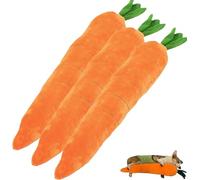 Carottes farcies géantes, jouet pour animaux de compagnie, peluche robuste multi-grincements, The Dog Toy - Carotte géante apaisante pour chiens, pour chiens de petite taille, moyenne et grande