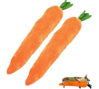 Carottes farcies géantes, jouet pour animaux de compagnie, peluche robuste multi-grincements, The Dog Toy - Carotte géante apaisante pour chiens, pour chiens de petite taille, moyenne et grande