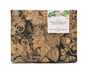 Carottes & Radis - kit cadeau de graines avec 5 plantes compagnes pour la culture associée