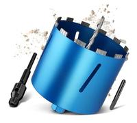 Carotteuse M22 Turbo Ø 202 mm L 200 mm avec adaptateur SDS Plus de 110 mm Couronne de forage diamantée à sec/eau Couronne de forage diamantée pour béton, brique, pierre ponce