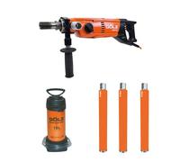 Carotteuse portable HDM22 pour carottage manuel ou sur bâti + 3 couronnes RML60 Ø 132 mm + 1 pulvérisateur 10 litres - GOLZ - HDM22+02950100043+D6406404132F