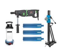 Carotteuse Portative EIBENSTOCK ETN162/3 230 V 2.2 kW Ø 202 + Pulvérisateur + 1 Bâti + 3 couronnes