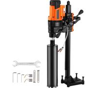 Carotteuse SucceBuy, diamètre de perçage 0,8 - 9,8 pouces, carotteuse à béton robuste 3200W avec support et embout, utilisation à sec/à l'eau, pour le béton, la brique, le marbre