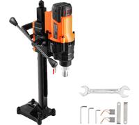 Carotteuse VEVOR Carotteuse diamantée avec diamètre de forage 2-20 cm avec support et carotteuse, 3000 W carotteuse robuste pour béton, utilisation à sec et à l'eau pour béton brique