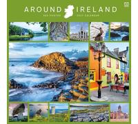 Carousel Worldwide Around Ireland Calendrier mural carré 2027 sur 12 mois, paysages irlandais pittoresques