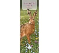 Carousel Worldwide British Wildlife in Art by Robert Fuller Calendrier mural fin 2027, 12 mois, illustrations d'art de la faune sauvage