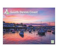 Carousel Worldwide Calendrier mural 2027 Côte du Sud du Devon, format A4, calendrier mensuel sur 12 mois, photographie de paysage côtier