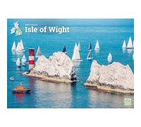 Carousel Worldwide Calendrier mural 2027 de l'île de Wight, format A4, calendrier mensuel sur 12 mois, photographie de l'île de Wight en couleur
