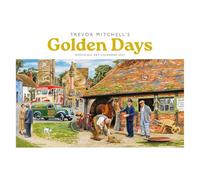 Carousel Worldwide Calendrier mural 2027 Golden Days Trevor Mitchell, format A4, calendrier mensuel sur 12 mois, œuvre d'art nostalgique en couleur
