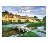 Carousel Worldwide Cotswolds Calendrier mural 2027, format A5, calendrier mensuel sur 12 mois, photographie des Cotswolds en couleur