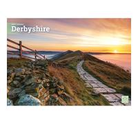 Carousel Worldwide Derbyshire Calendrier mural 2027, format A4, calendrier mensuel sur 12 mois, photographie du Derbyshire en couleur