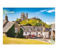 Carousel Worldwide Dorset Calendrier mural 2027, format A4, calendrier mensuel sur 12 mois, photographie Dorset en couleur