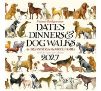 Carousel Worldwide Emma Bridgewater Planificateur mural 2027 pour dates, dîners et promenades avec chien, vue hebdomadaire