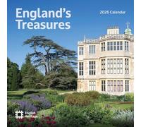 Carousel Worldwide, English Heritage Calendrier mural carré 2026 avec inscription « England Treasures »