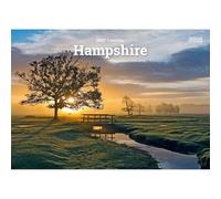 Carousel Worldwide Hampshire Calendrier mural 2027, format A5, calendrier mensuel sur 12 mois, photographie en couleur du Hampshire
