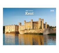 Carousel Worldwide Kent Calendrier mural 2027, format A5, calendrier mensuel sur 12 mois, photographie Kent en couleur