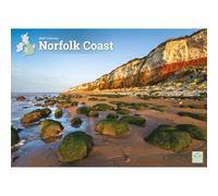 Carousel Worldwide Norfolk Coast Calendrier mural 2027, format A4, calendrier mensuel sur 12 mois, photographie de la côte Norfolk en couleur