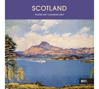 Carousel Worldwide Scotland Poster Art 2027 Calendrier mural 12 mois Affiche de voyage écossaise vintage